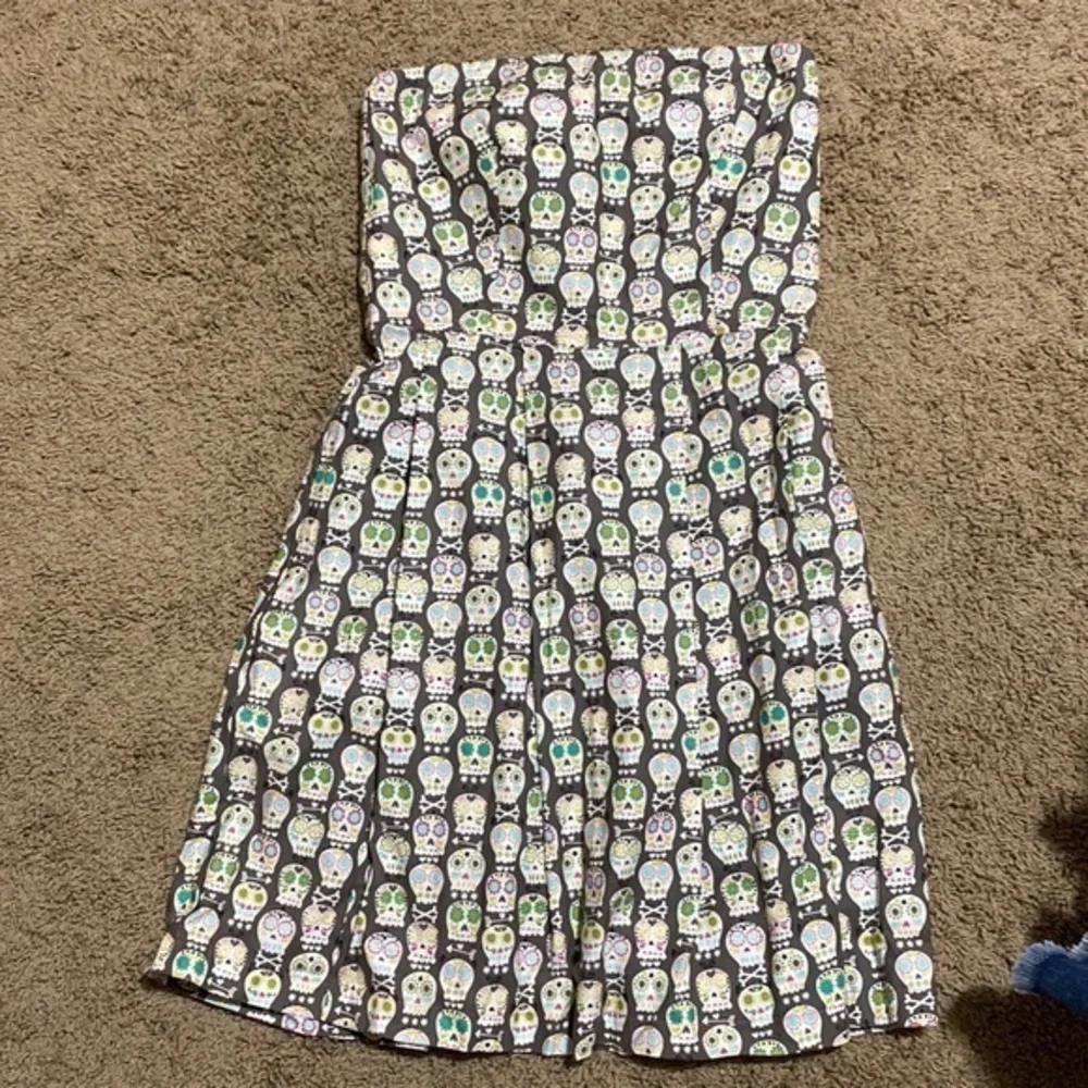 Beehop & Wally‎ Skull Strapless Dress Medium Made in The USA